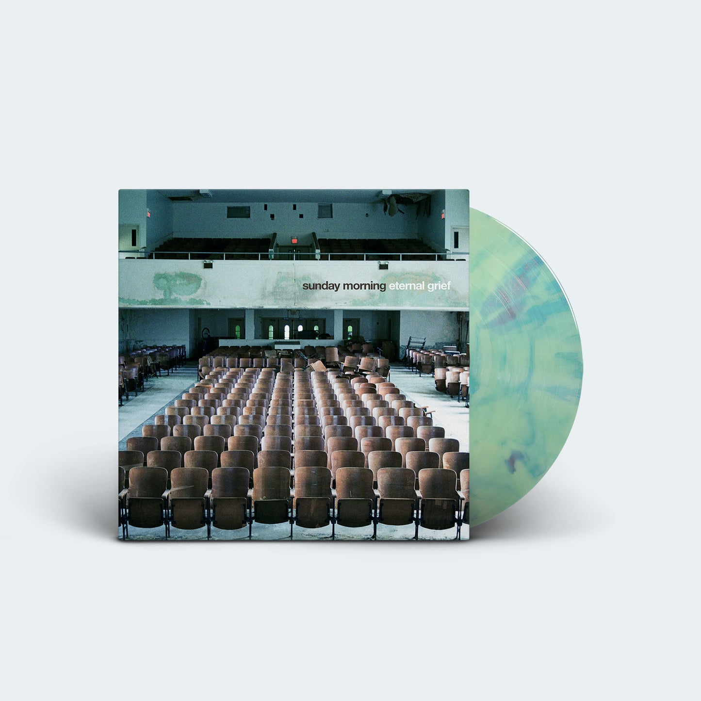 Sunday Morning - 'Eternal Grief' Mint with Blue Splatter